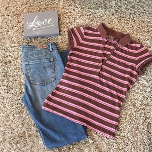 Women’s Aeropostale Short Sleeve Polo Shirt